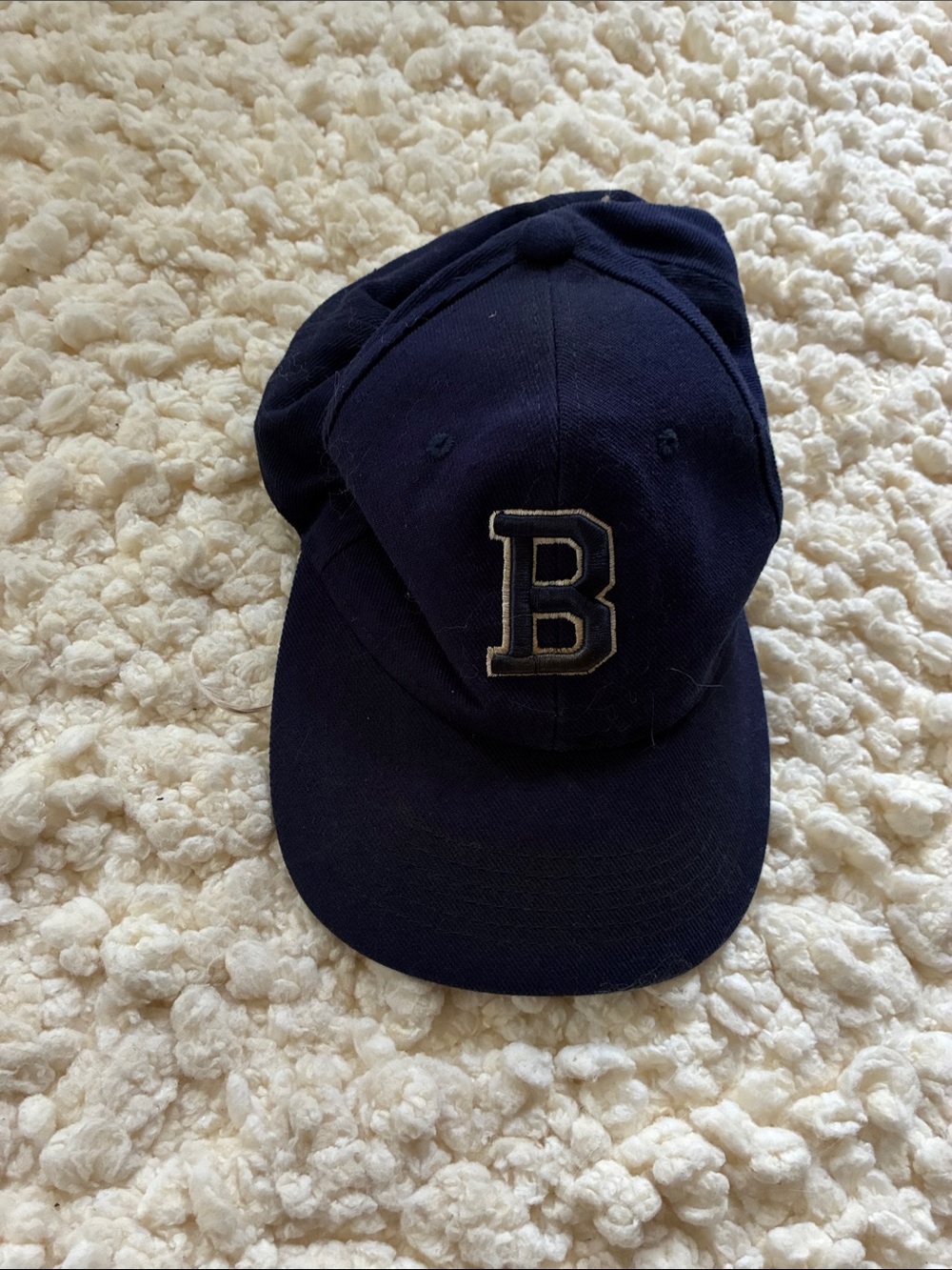 Classic Navy Baseball Cap with 'B' Patch